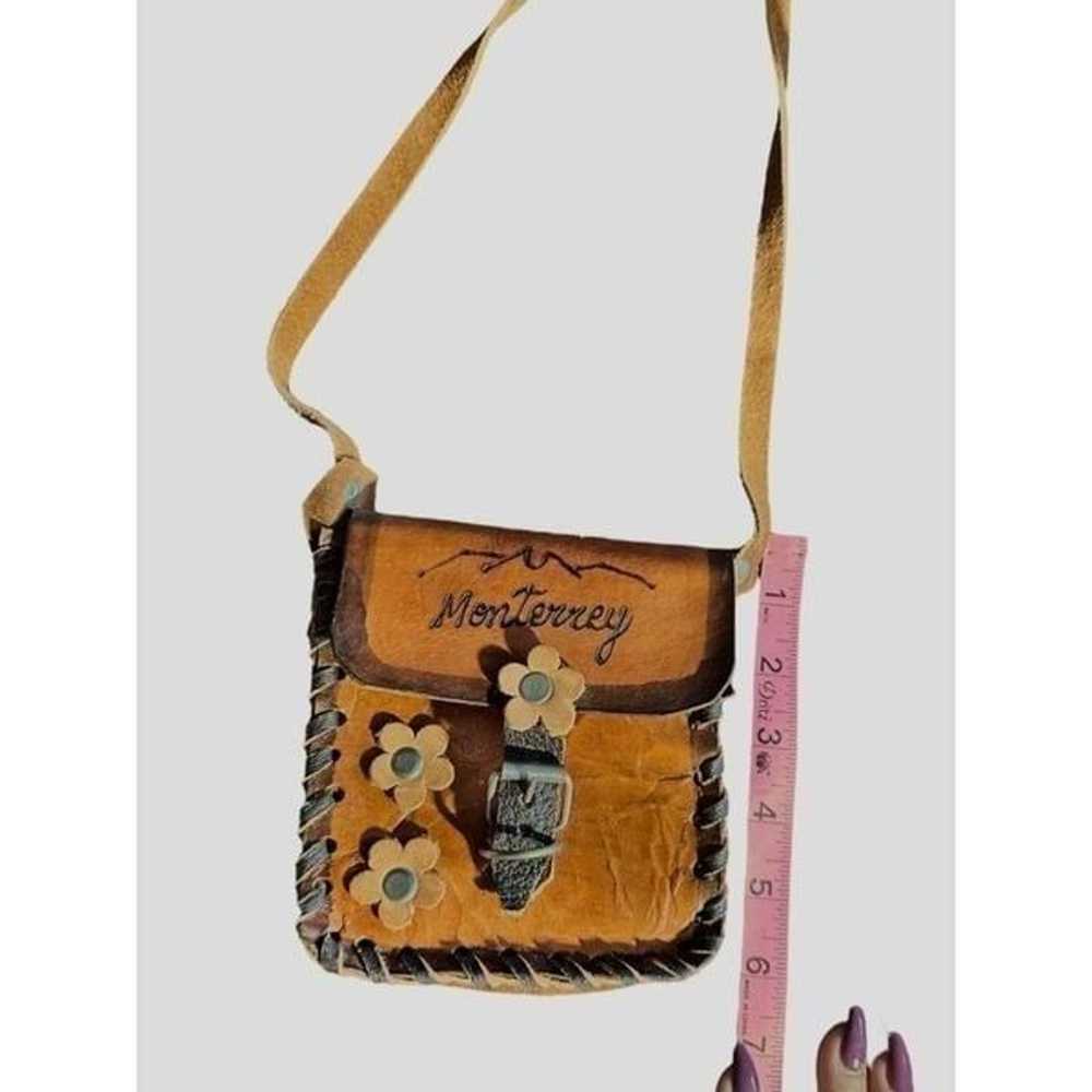 vintage Monterrey, New Mexico dark brown purse, c… - image 7