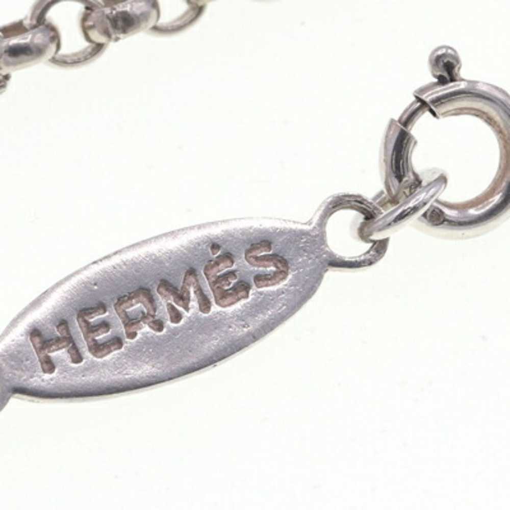 Hermes Hermes Necklace Silver SV Sterling 925 Cho… - image 3