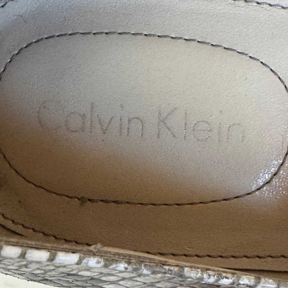 Calvin Klein Dolly alligator croc pointed toe sti… - image 6