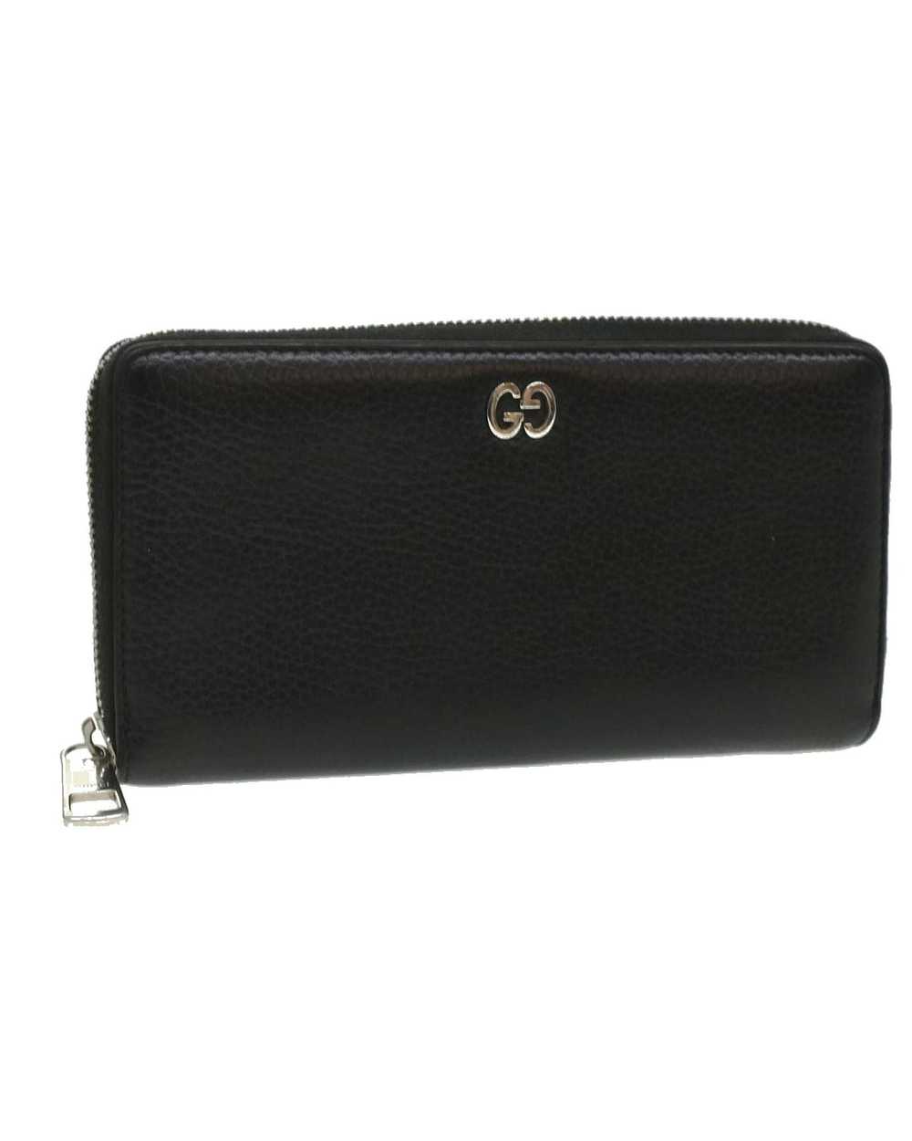 Gucci Black Leather Long Wallet by Gucci 473928 - image 1