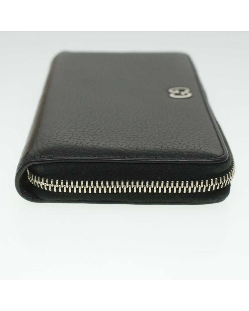 Gucci Black Leather Long Wallet by Gucci 473928 - image 4