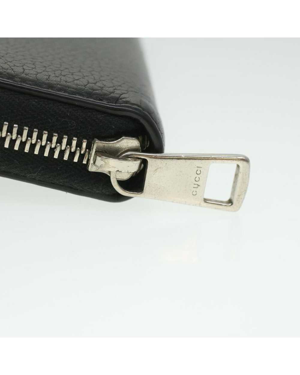 Gucci Black Leather Long Wallet by Gucci 473928 - image 7