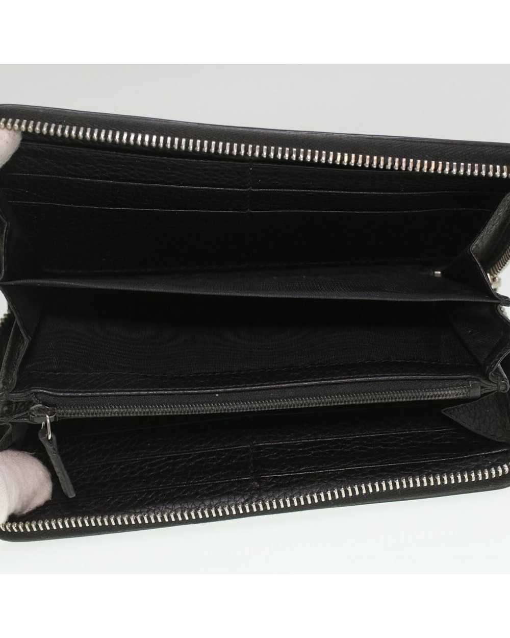 Gucci Black Leather Long Wallet by Gucci 473928 - image 8