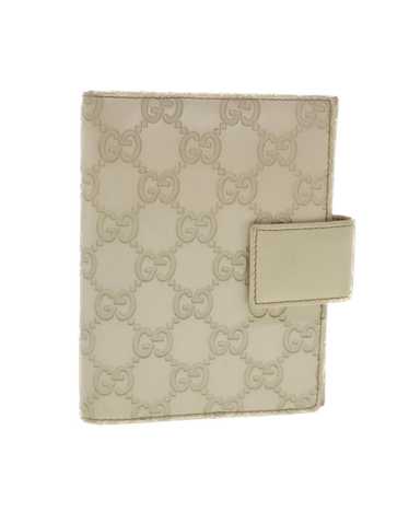 Gucci Gucci Shima GG Day Planner Cover Leather Whi