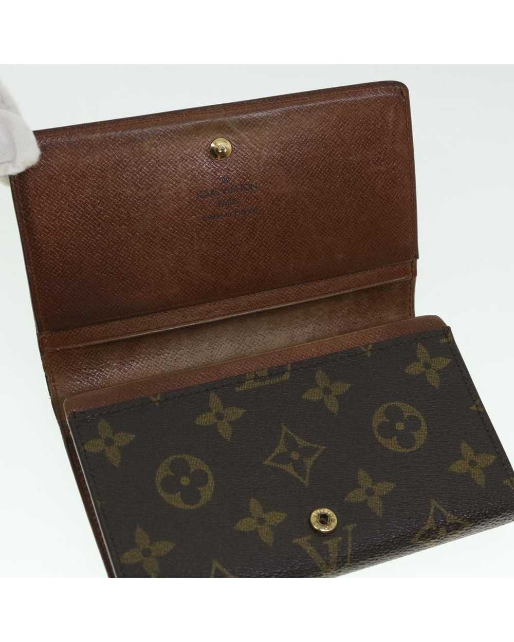 Louis Vuitton Monogram Canvas Wallet with Button … - image 8