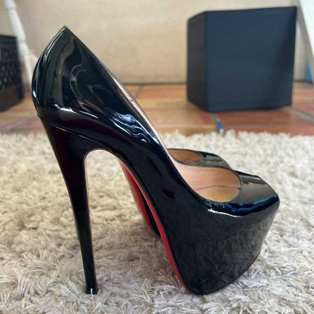 Christian Louboutin Lady Peep patent leather heels - image 4