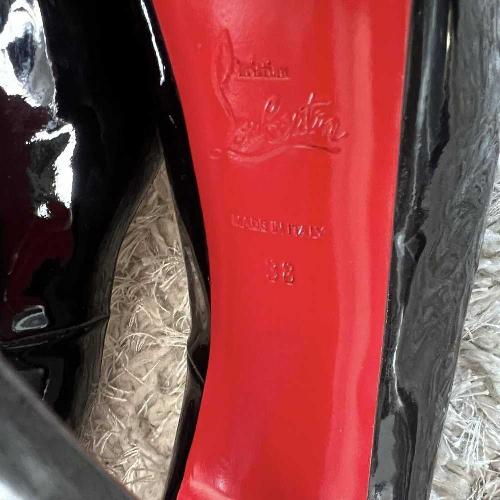 Christian Louboutin Lady Peep patent leather heels - image 6