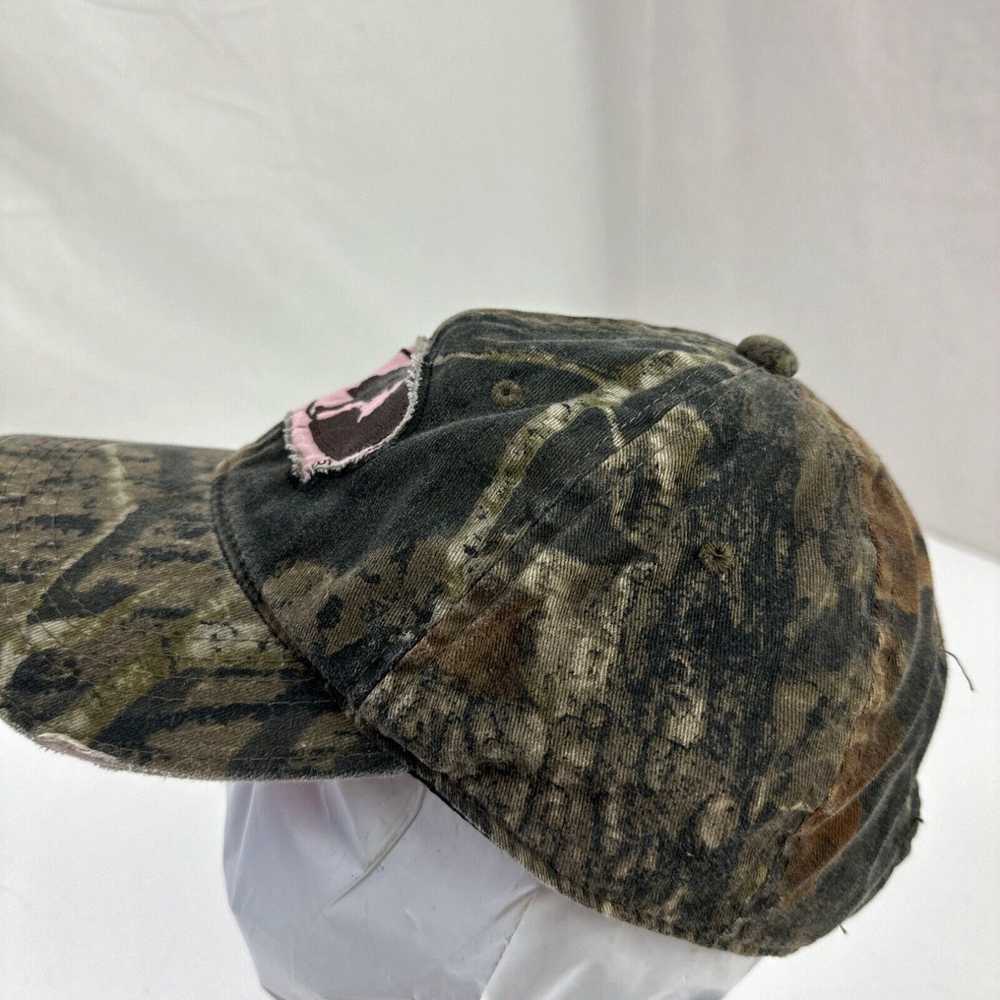 Vintage Mossy Oak Womens Camouflage Pink Ball Cap… - image 2