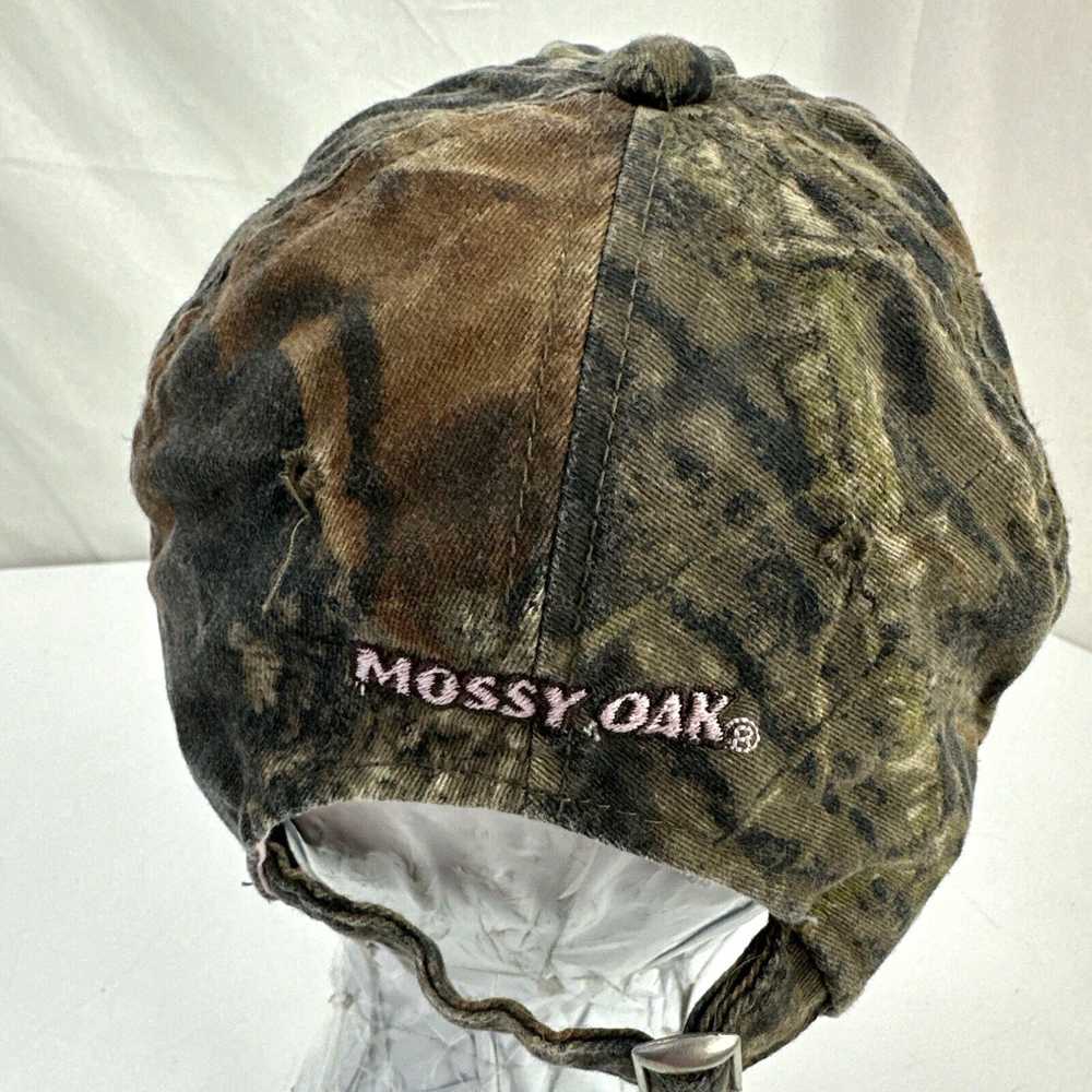 Vintage Mossy Oak Womens Camouflage Pink Ball Cap… - image 3