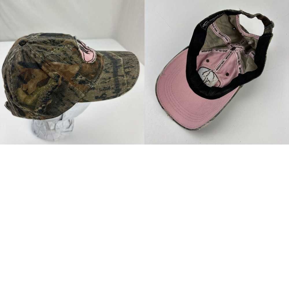 Vintage Mossy Oak Womens Camouflage Pink Ball Cap… - image 4