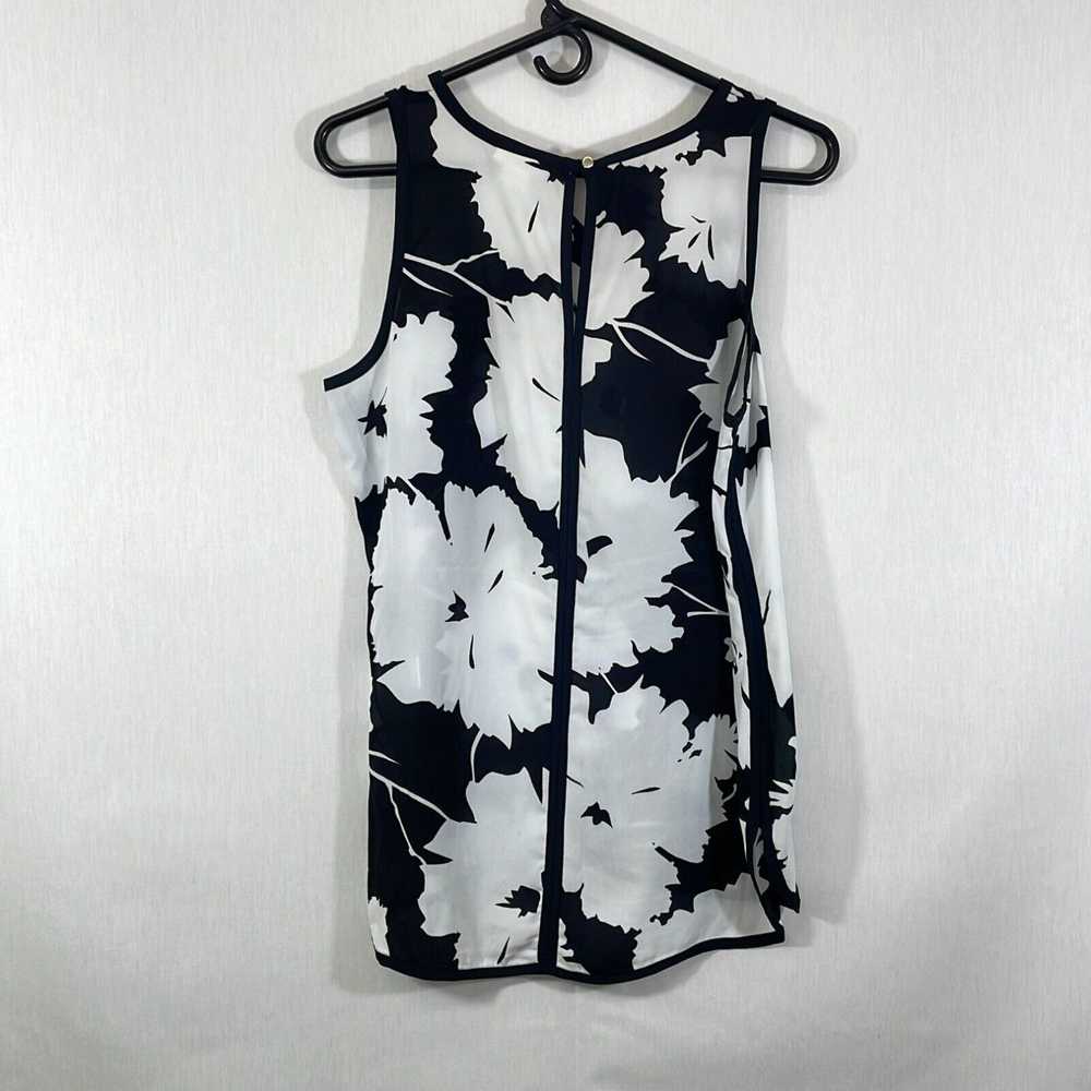 Vintage Liz Claiborne Womens White Black Floral S… - image 2