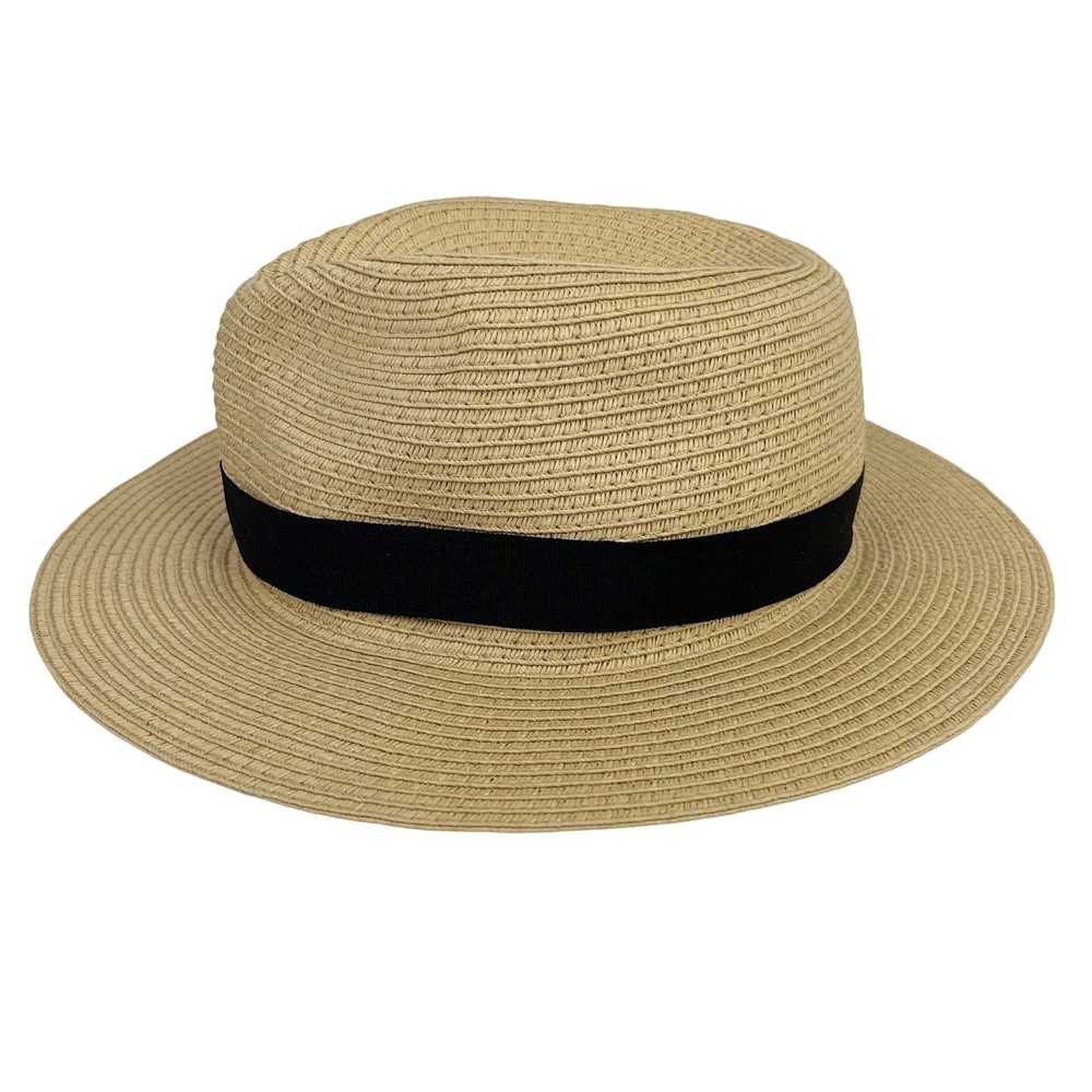 Madewell Madewell Packable Straw Fedora Hat S/M N… - image 3