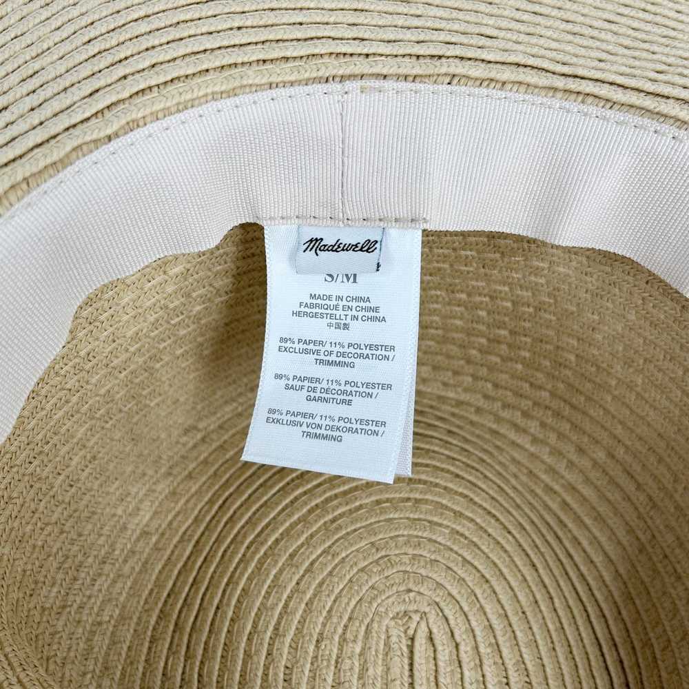 Madewell Madewell Packable Straw Fedora Hat S/M N… - image 4