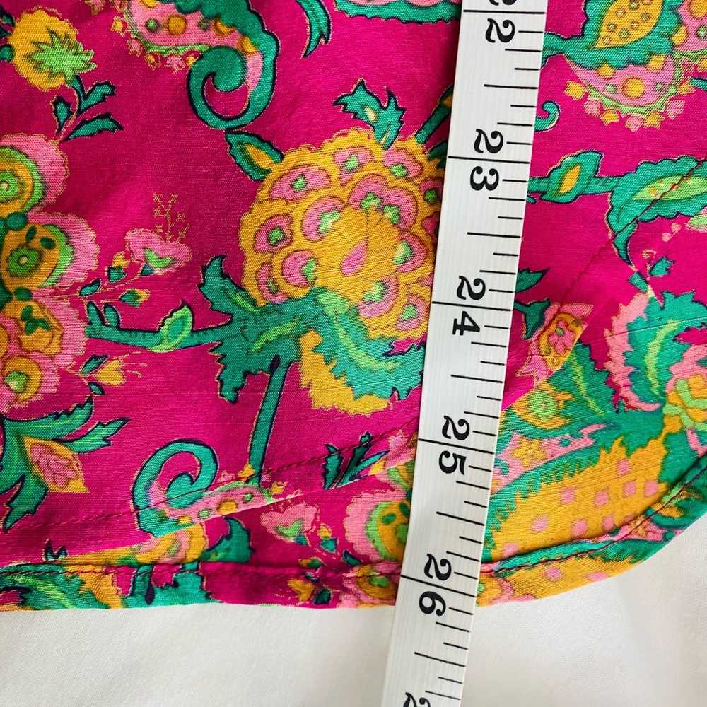 Vintage Lauren Ralph Lauren Tropical Pink Paisley… - image 4