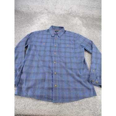 Orvis Orvis Shirt Mens Medium Navy Blue Long Slee… - image 1