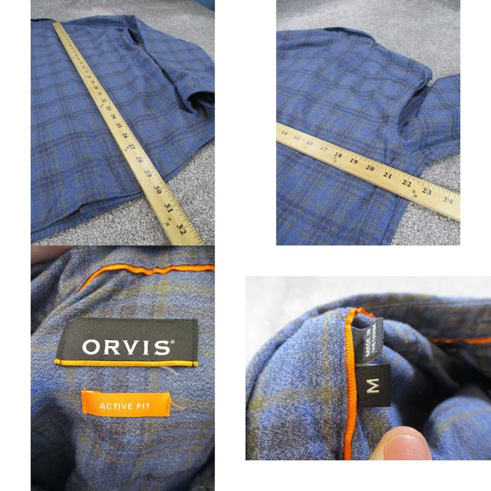 Orvis Orvis Shirt Mens Medium Navy Blue Long Slee… - image 4