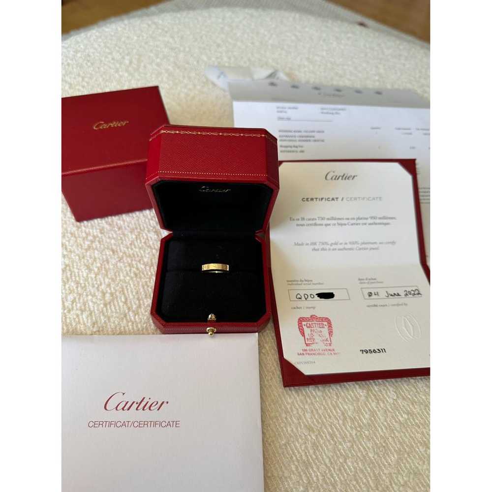 Cartier Love yellow gold ring - image 3
