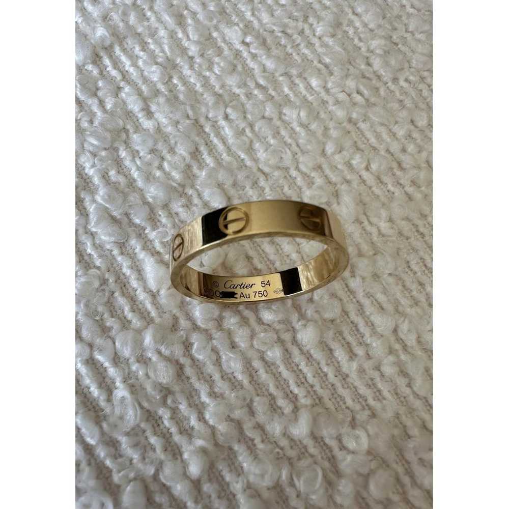Cartier Love yellow gold ring - image 4