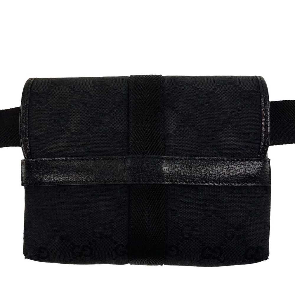 Gucci Gucci Black Monogram Waist Bag - image 3