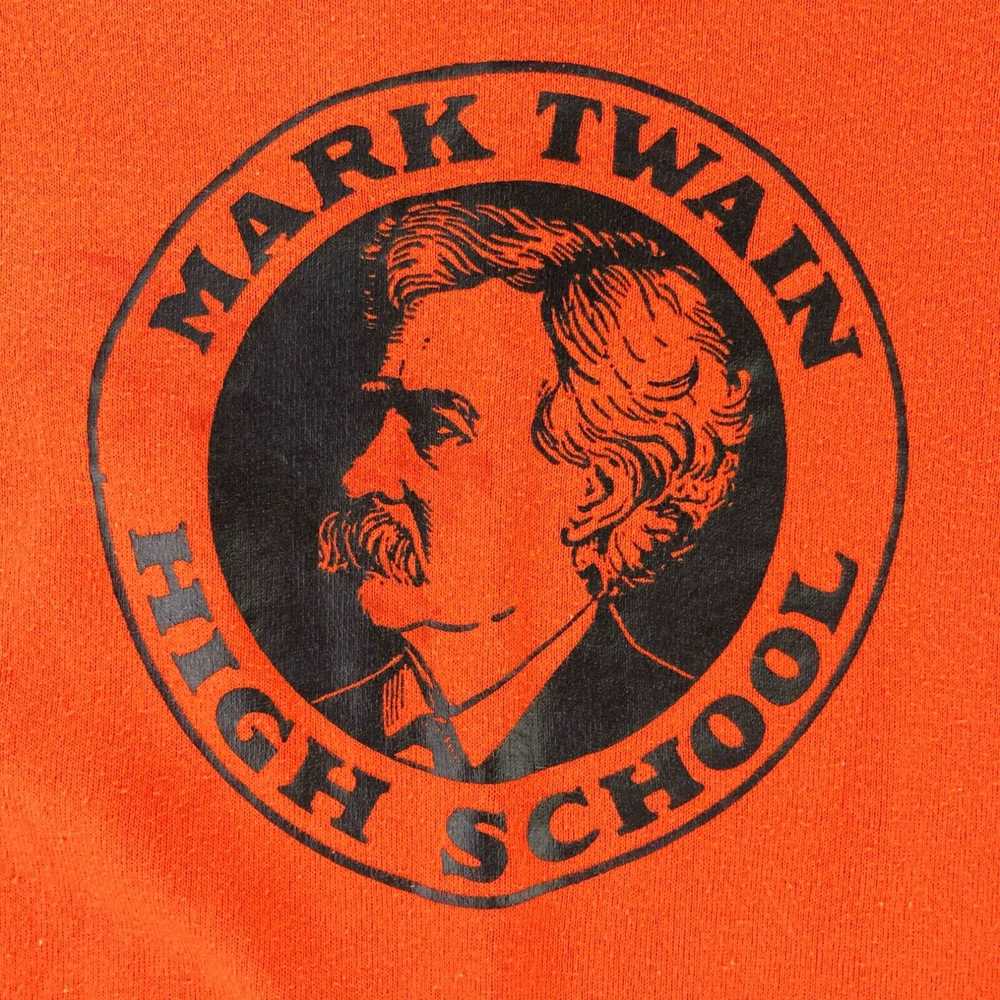 Jerzees VTG 80’s Mark Twain High School Jerzees S… - image 2