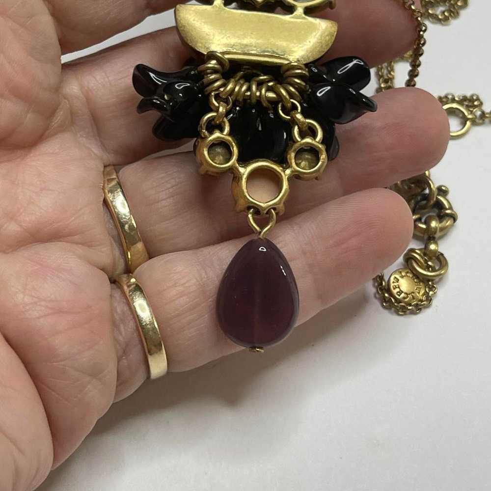 J. Crew JCREW pendant necklace jewelry long gold … - image 10