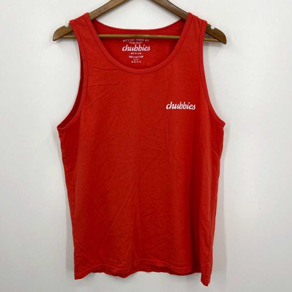 Chubbies Chubbies Tank Top Men's M Red Double Sid… - image 1