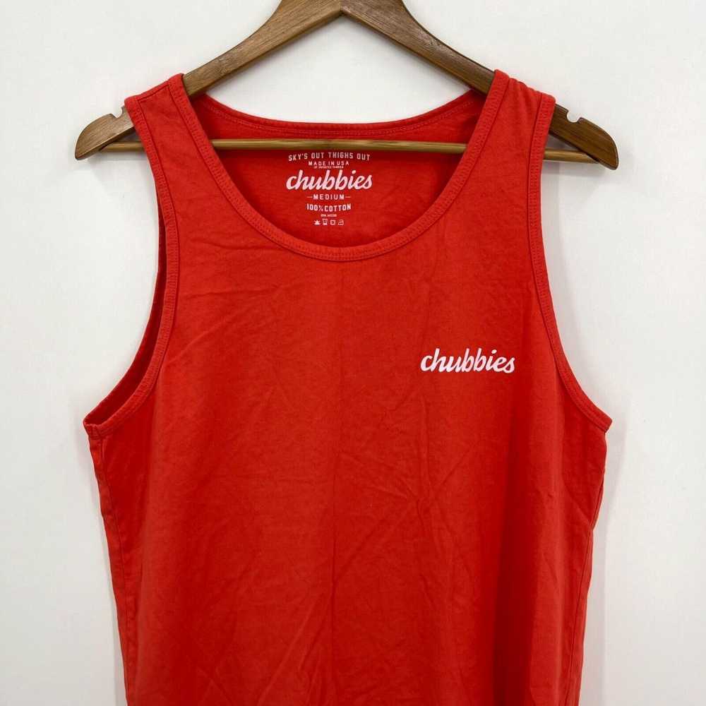 Chubbies Chubbies Tank Top Men's M Red Double Sid… - image 2