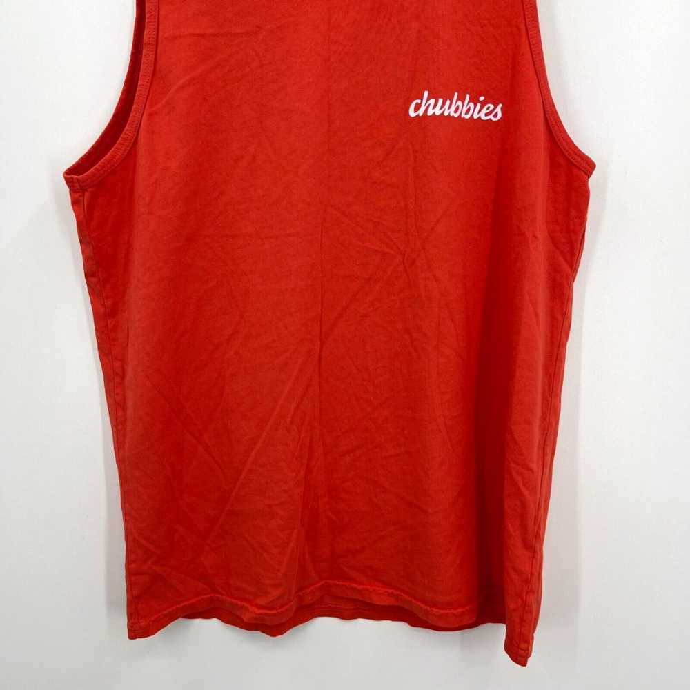 Chubbies Chubbies Tank Top Men's M Red Double Sid… - image 3