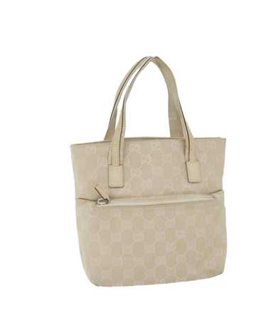 Gucci Cream GG Canvas Hand Bag - Italian Made Lux… - image 1