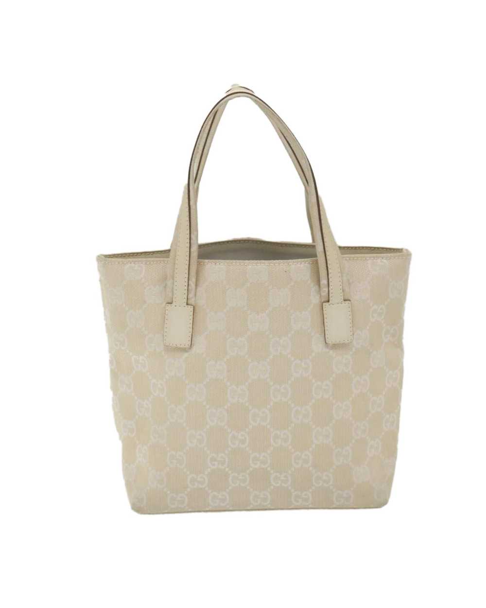 Gucci Cream GG Canvas Hand Bag - Italian Made Lux… - image 2