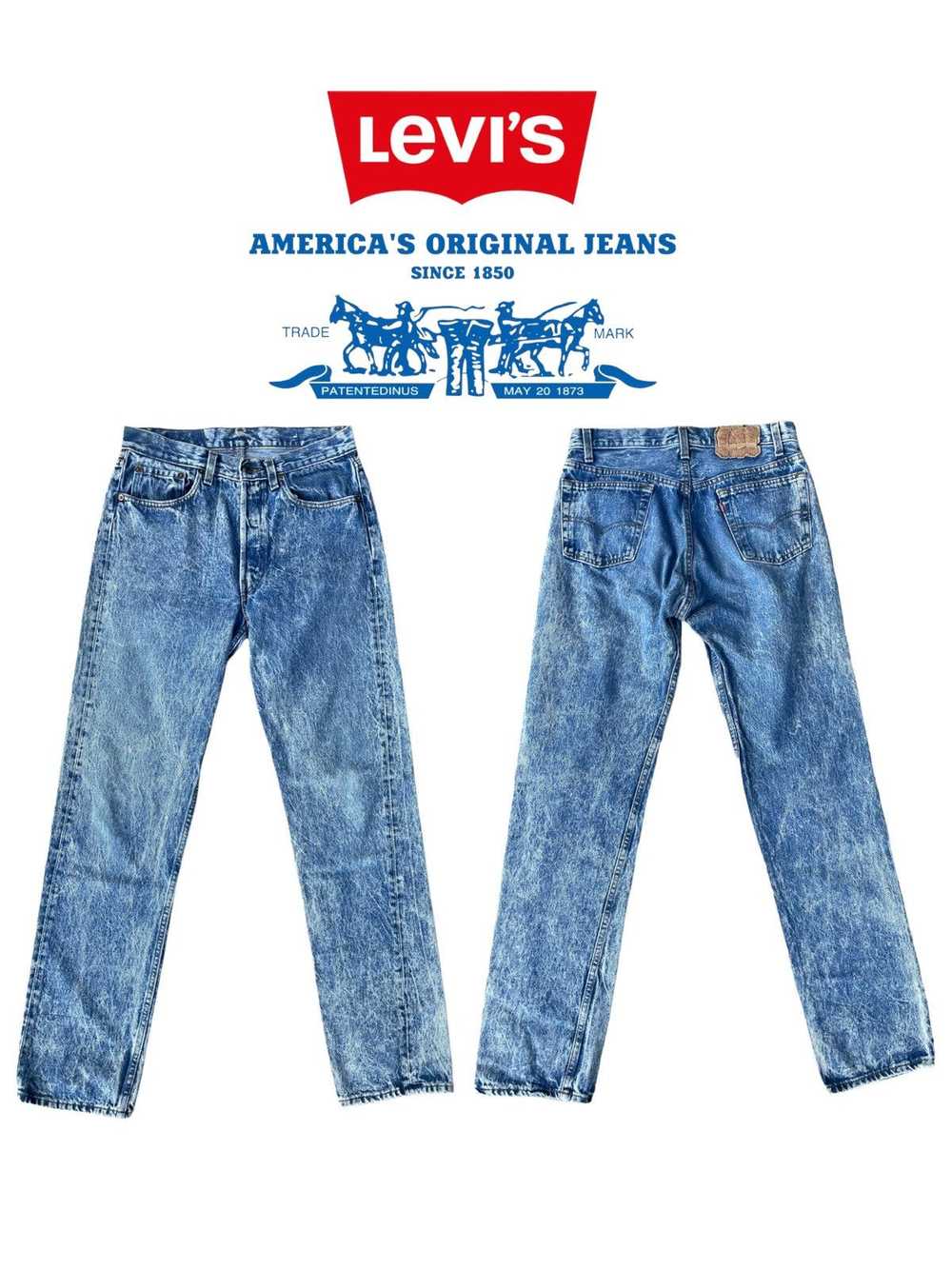 Levi's × Made In Usa × Vintage '80s Levis 501-010… - image 1