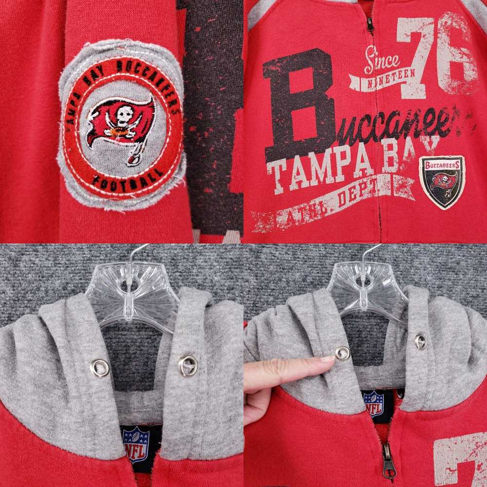 NFL Tampa Bay Buccaneers Hoodie Mens L Large Red … - image 4