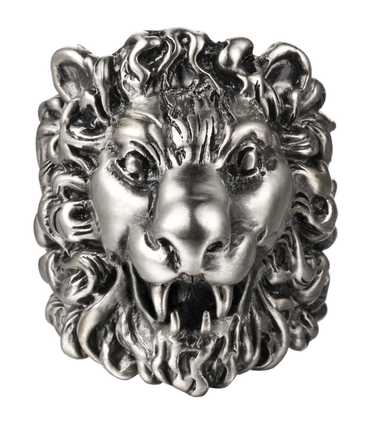Gucci GUCCI Lion Head Metal Ring Size 15 IT