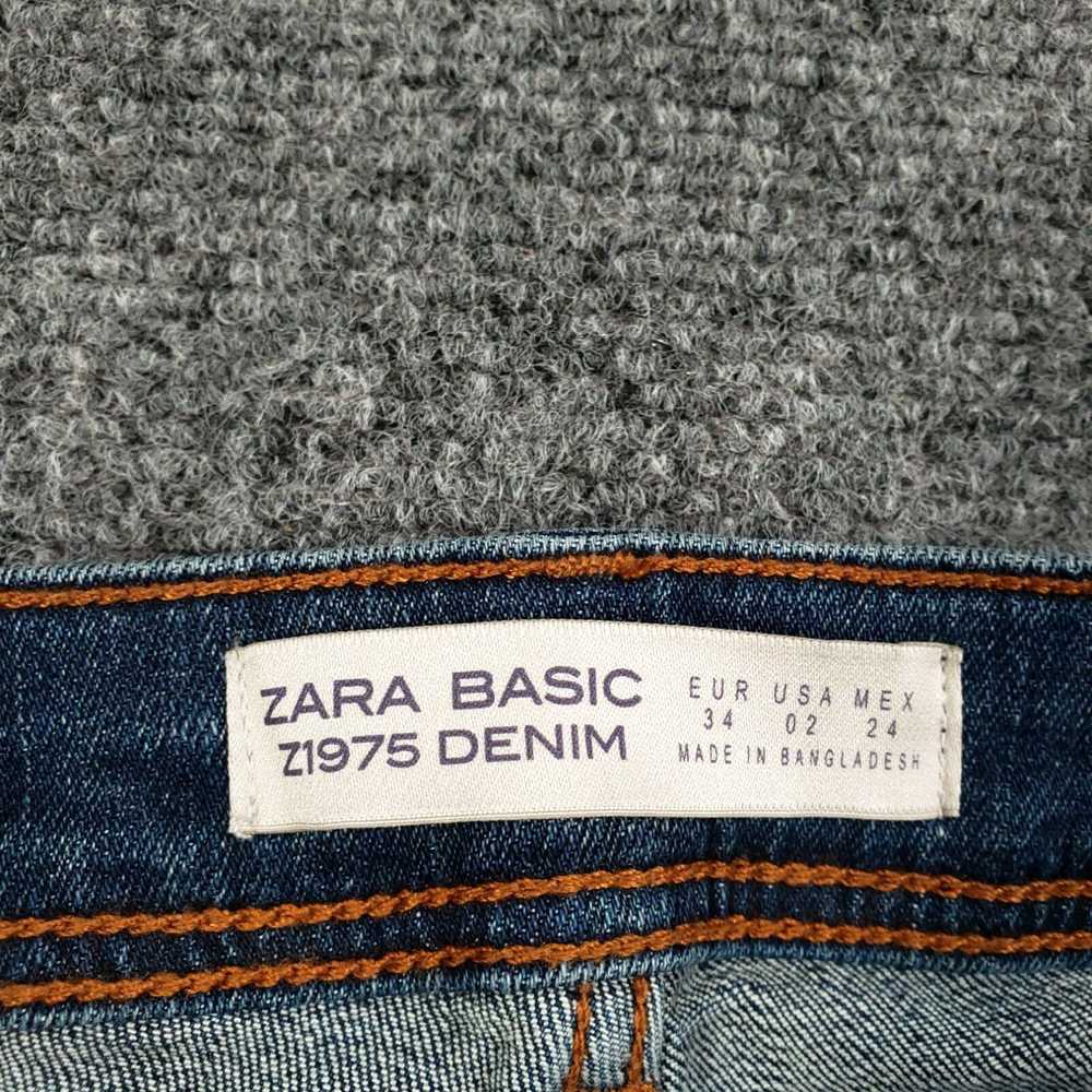 Zara Zara Jeans Womens 2 Low Rise Skinny Fringe T… - image 3
