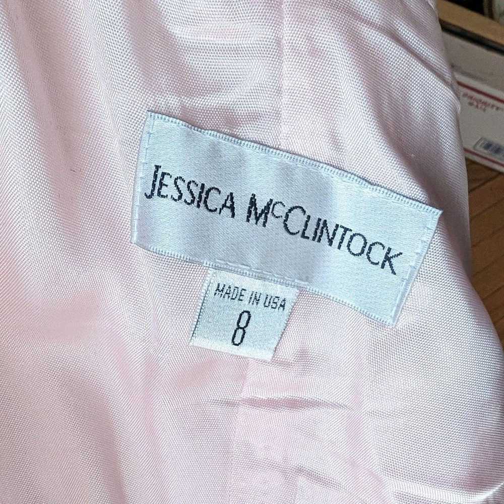 Vintage 90s Jessica McClintock Strapless Dress Ma… - image 10