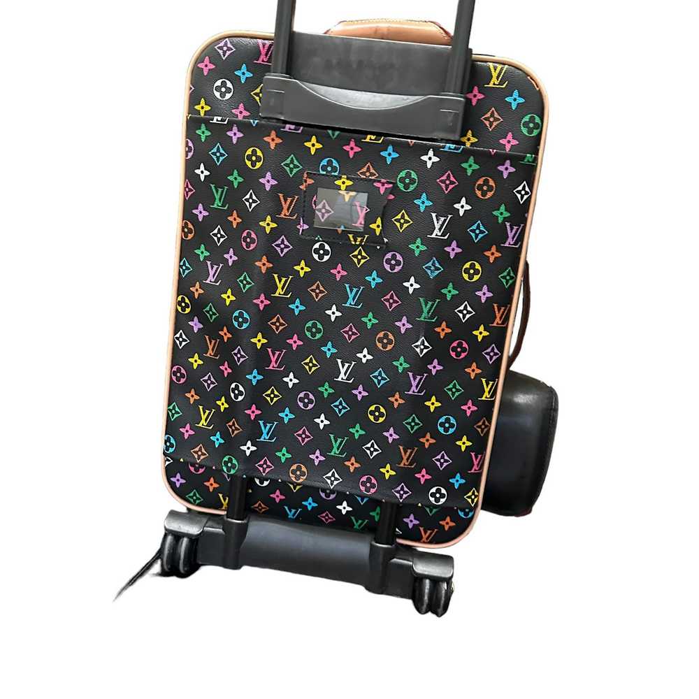 Vintage Black Murakami Luggage Rolling Suitcase 2… - image 9