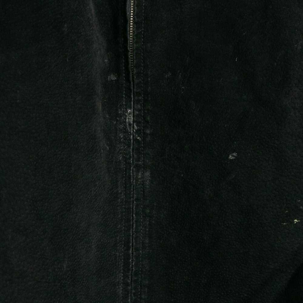 Vintage Vintage Black Suede Zip Up Jacket XL - Pa… - image 3