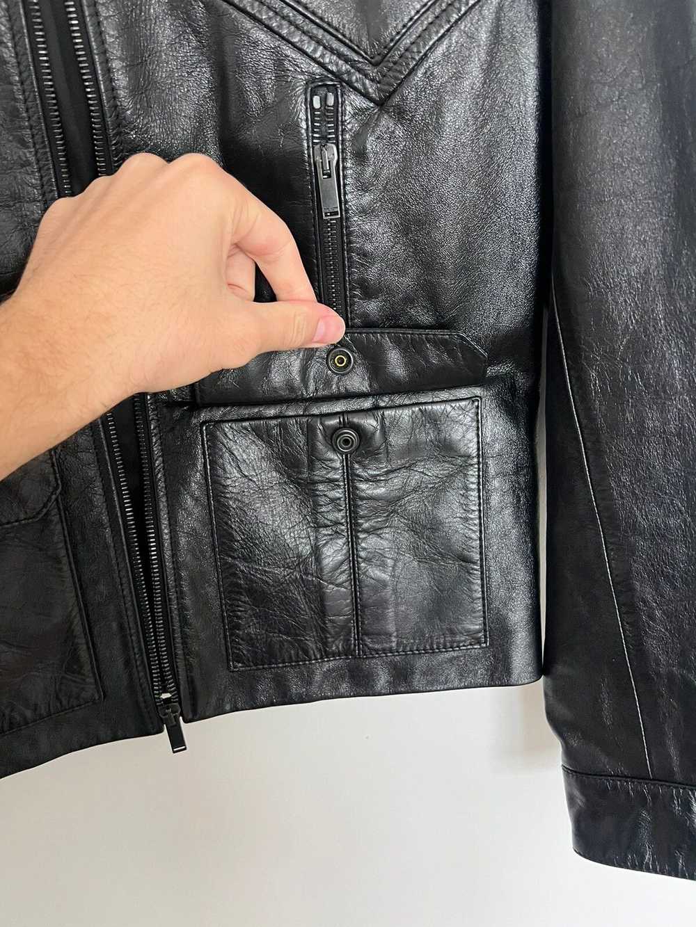 Saint Laurent Paris Leather Cargo Pocket Jacket l… - image 6