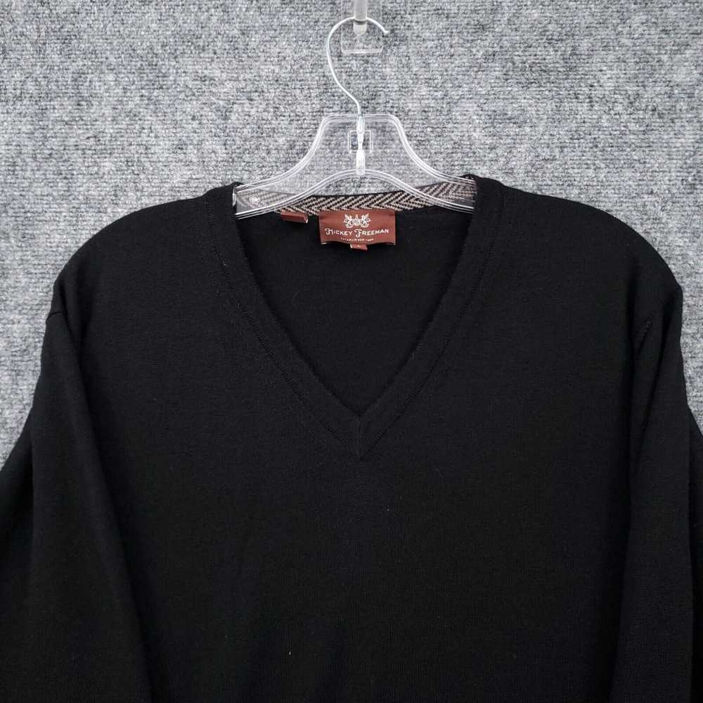 Vintage Hickey Freeman Sweater Men L Large Black … - image 3
