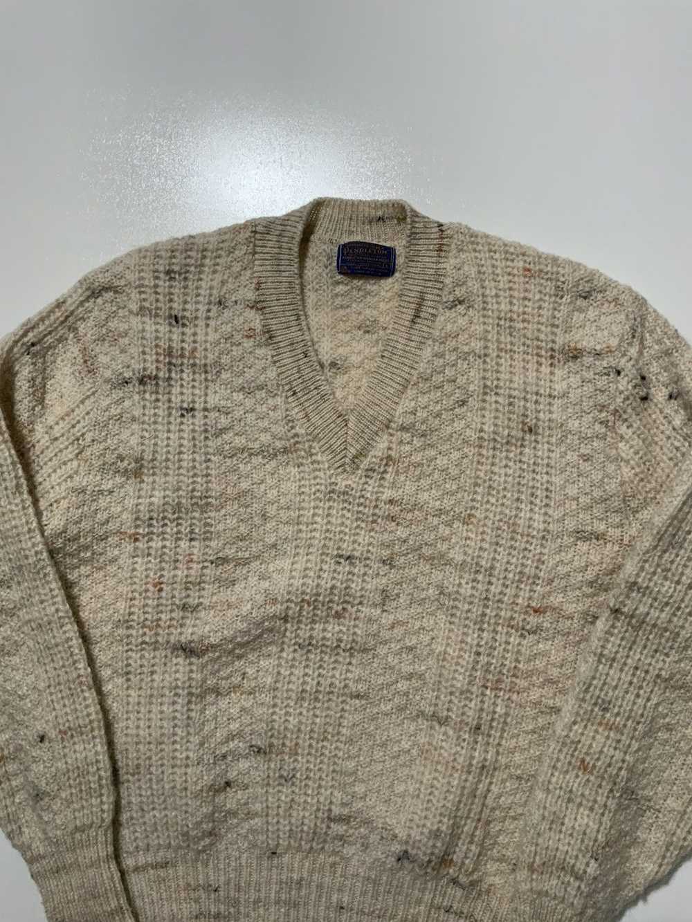 Pendleton × Vintage Pendleton Virgin Wool V Neck … - image 3