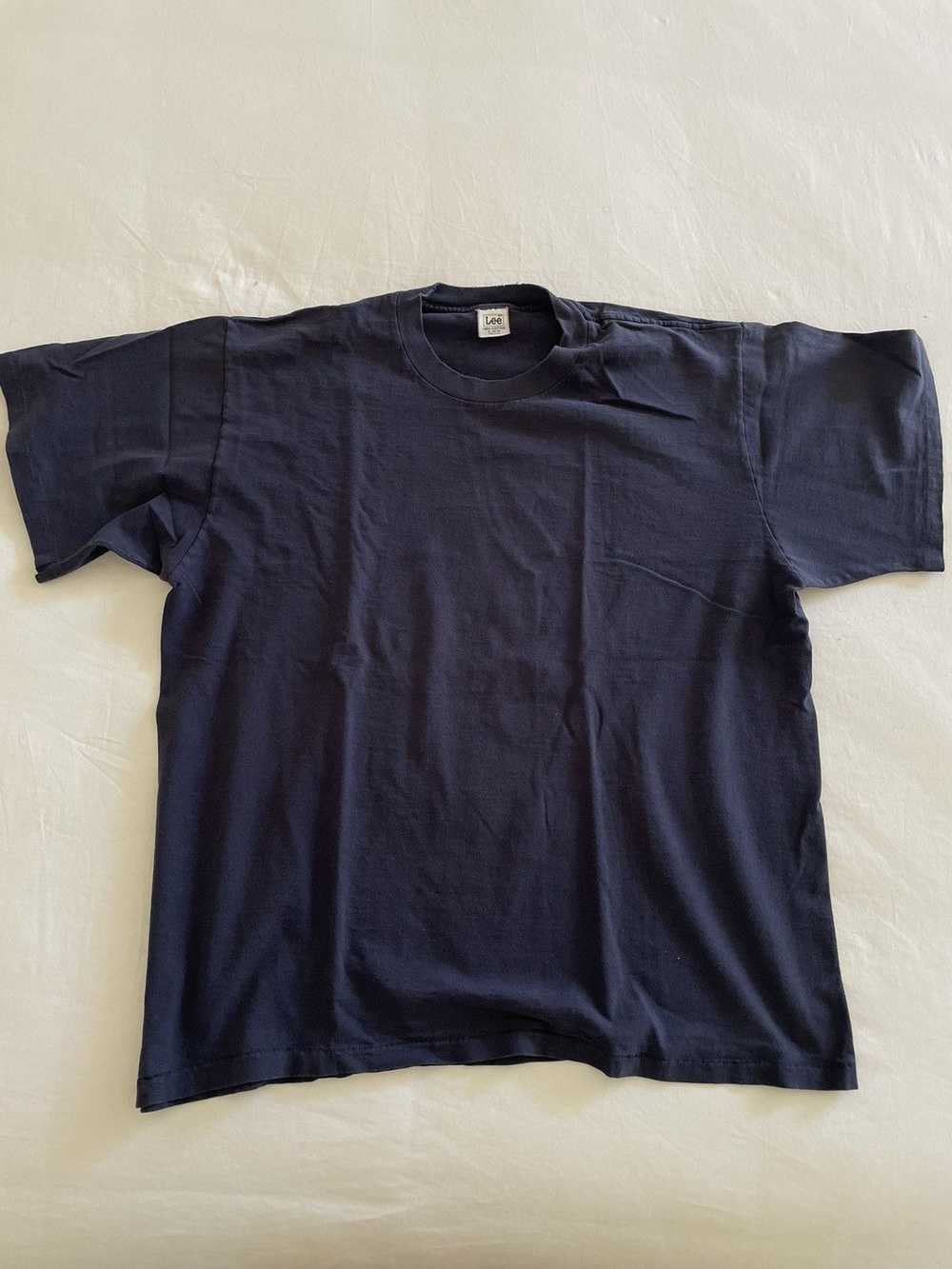 Lee Lee L/XL single stitch navy vintage tshirt - image 1