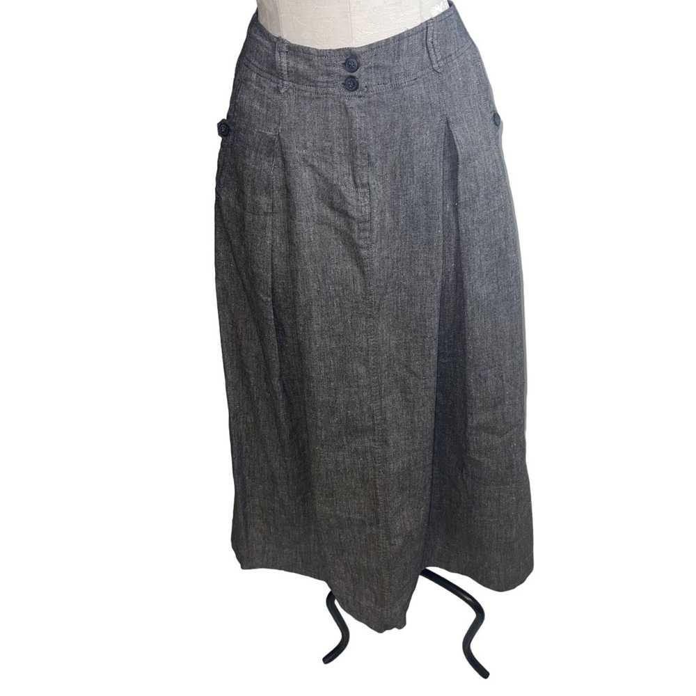 Other Poetry Womens Skirt Size US 4 Gray Midi Zip… - image 1
