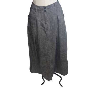 Other Poetry Womens Skirt Size US 4 Gray Midi Zip… - image 1