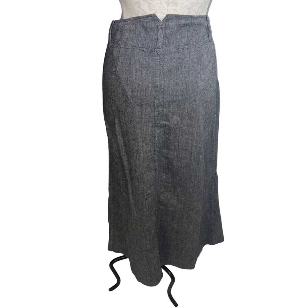 Other Poetry Womens Skirt Size US 4 Gray Midi Zip… - image 3