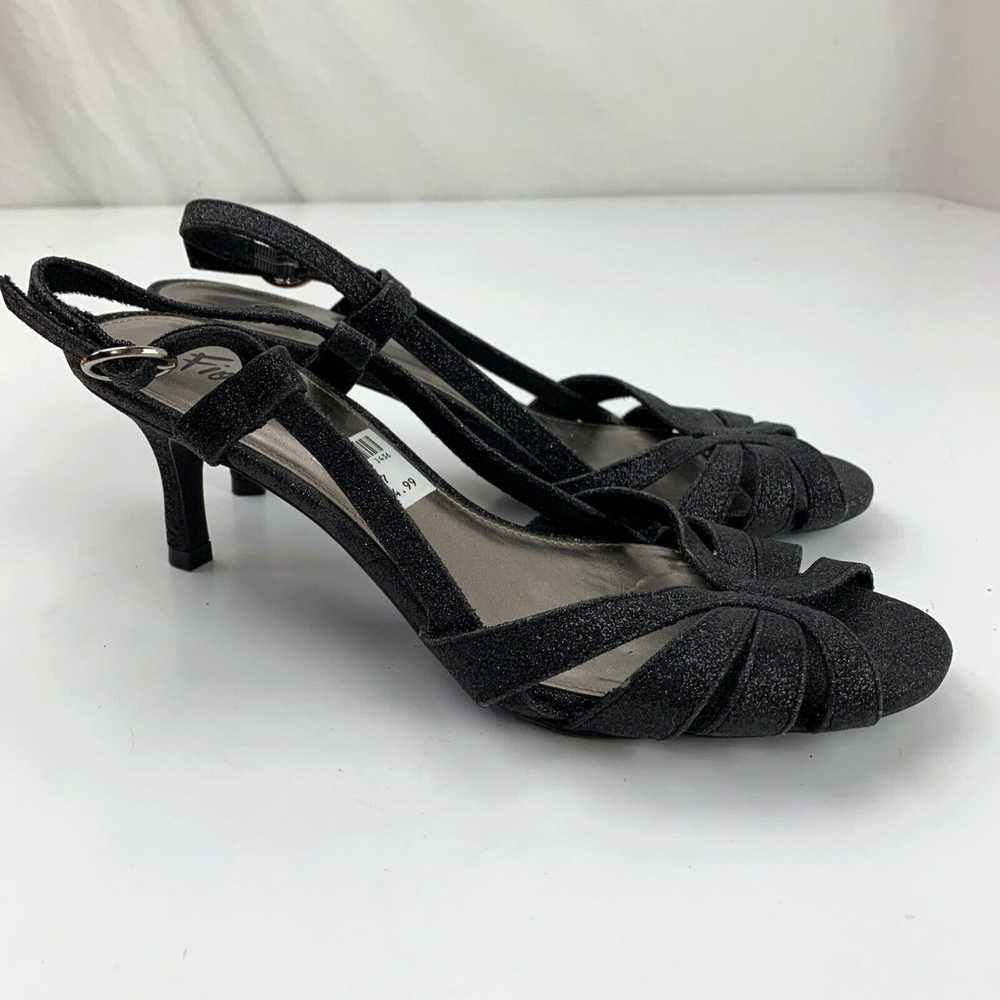 Vintage Fioni Night Glitter Heel Black Sandal Wom… - image 2