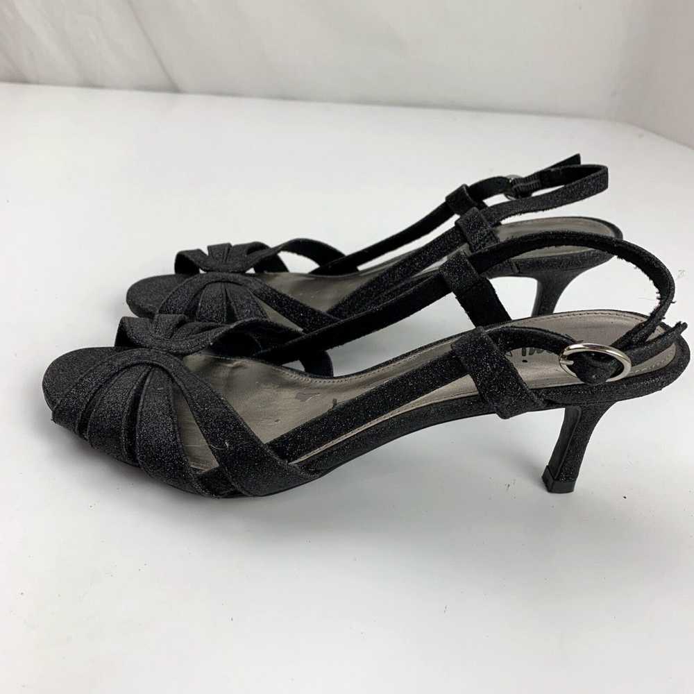 Vintage Fioni Night Glitter Heel Black Sandal Wom… - image 3