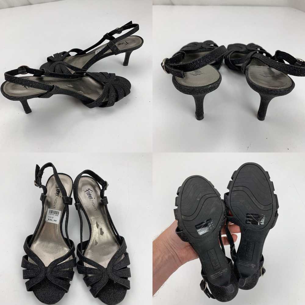Vintage Fioni Night Glitter Heel Black Sandal Wom… - image 4