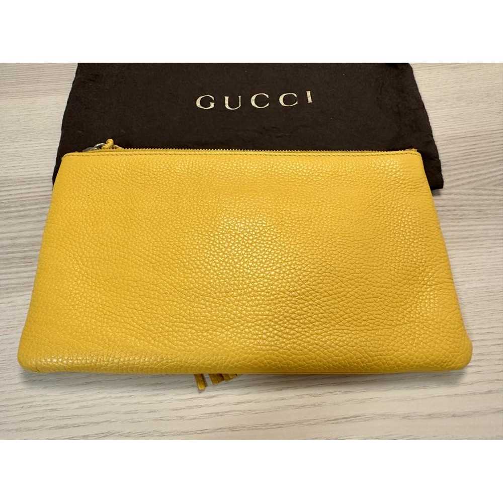 Gucci Bamboo leather clutch bag - image 3