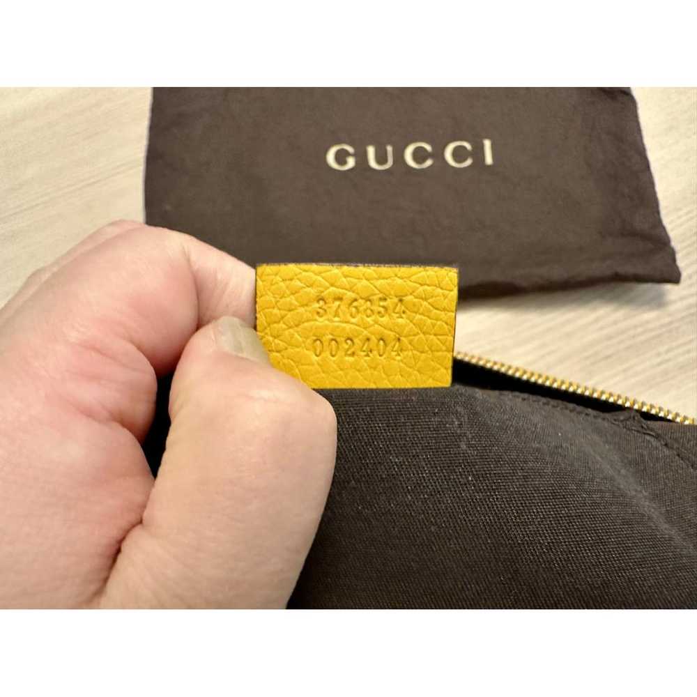 Gucci Bamboo leather clutch bag - image 9