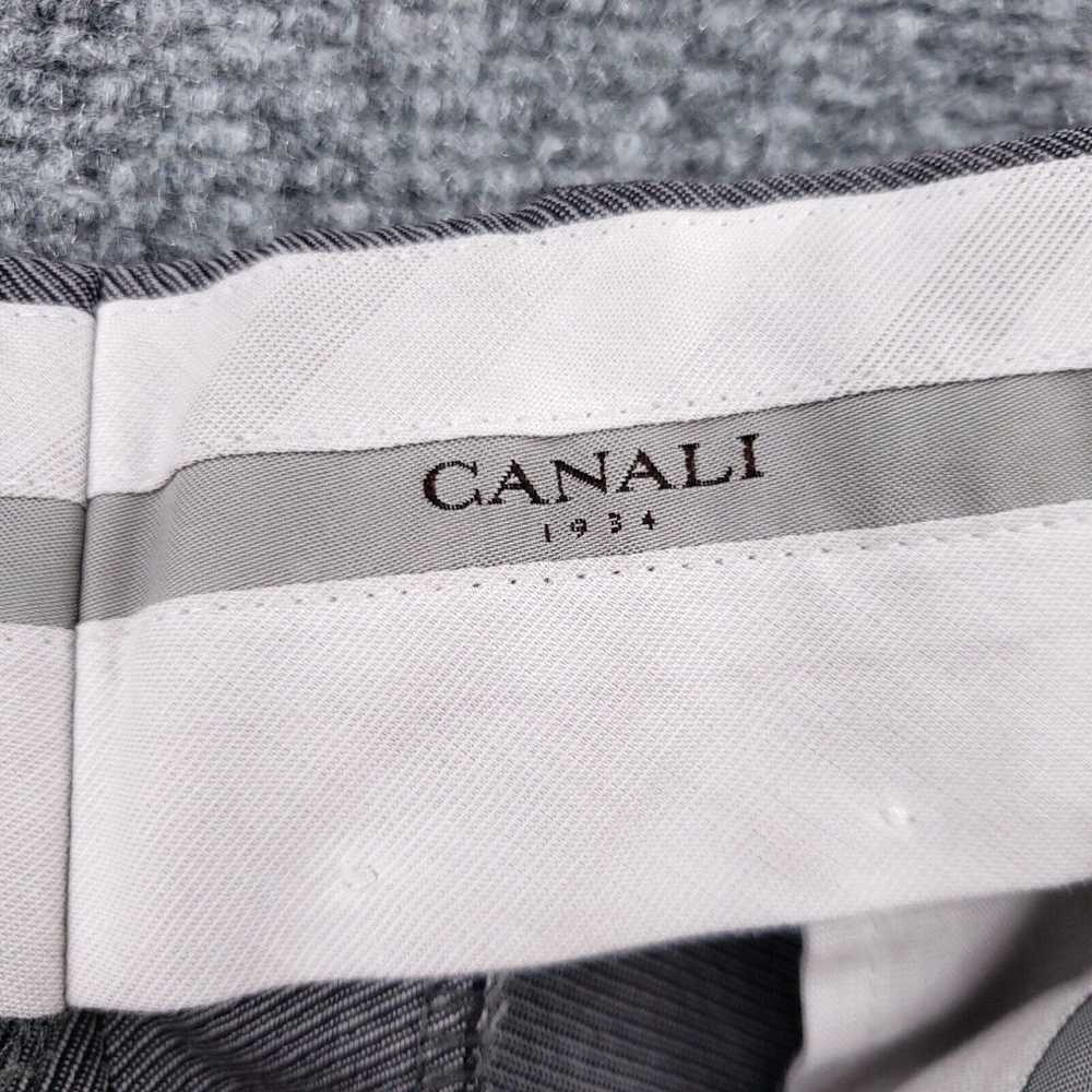 Canali Canali Dress Pants Mens 54 Gray Mid-Rise S… - image 3